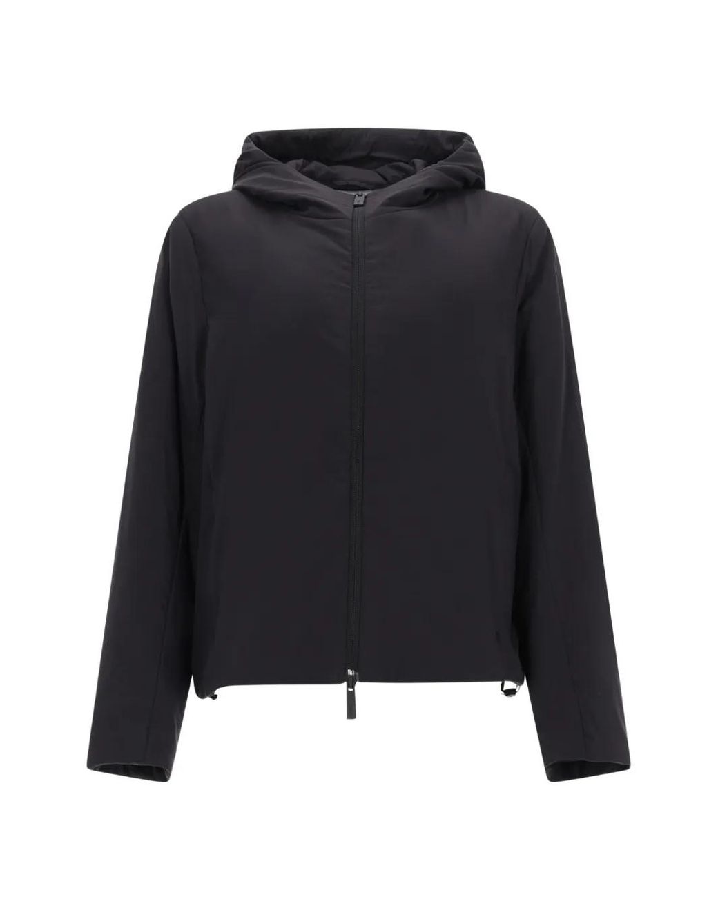 Chaqueta Con Capucha Laminar de color Black