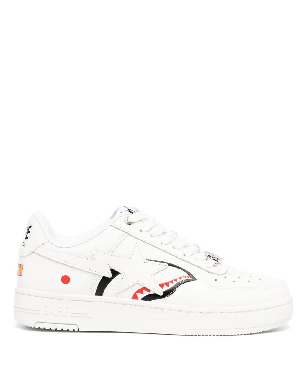 A Bathing Ape White Sta Shark M2 Sneakers for men