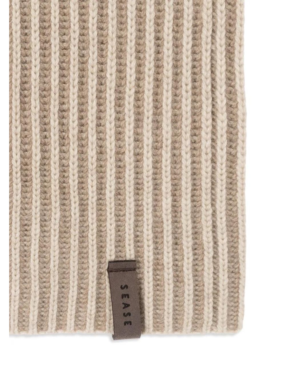 Écharpe En Maille Côtelée Sease pour homme en coloris Natural