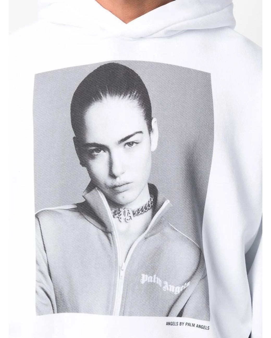Palm Angels White X Sims Photograph-print Hoodie for men