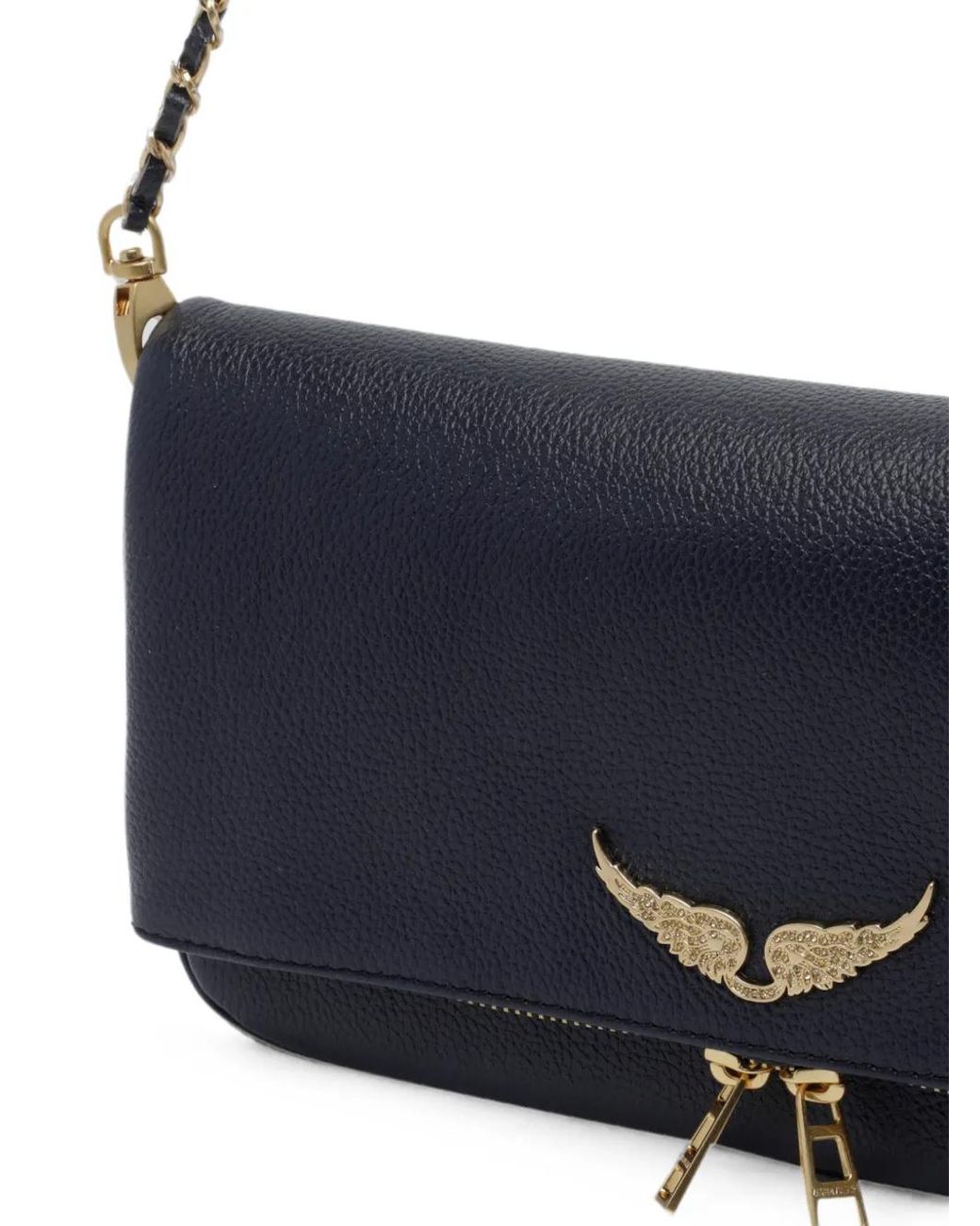 Zadig & Voltaire Blue Rock Clutch