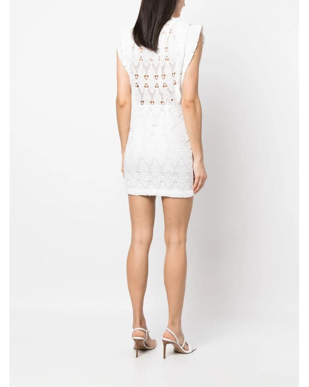 IRO White Wrap-Design Dress