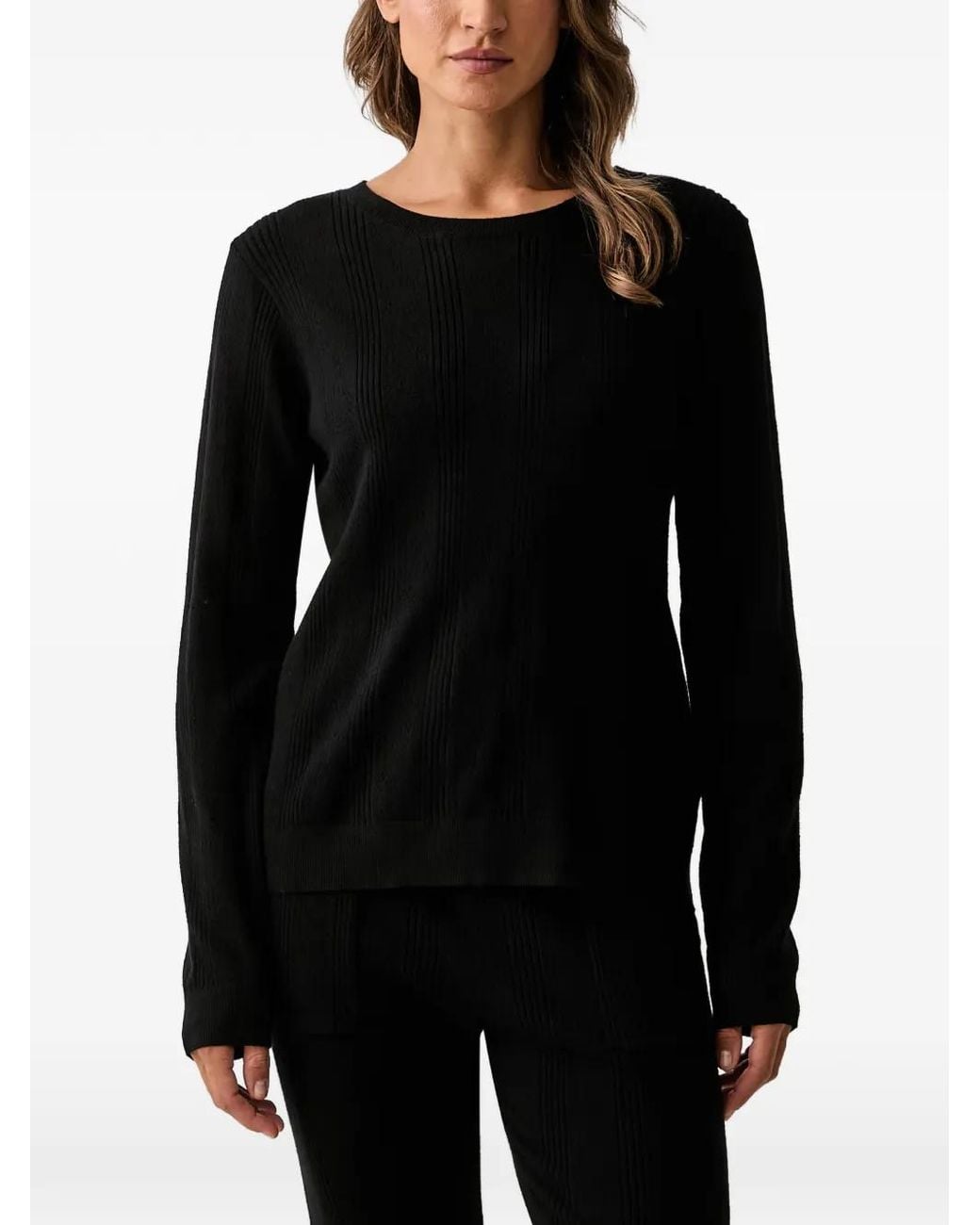 DKNY Black Ribbed-Knit Pyjamas