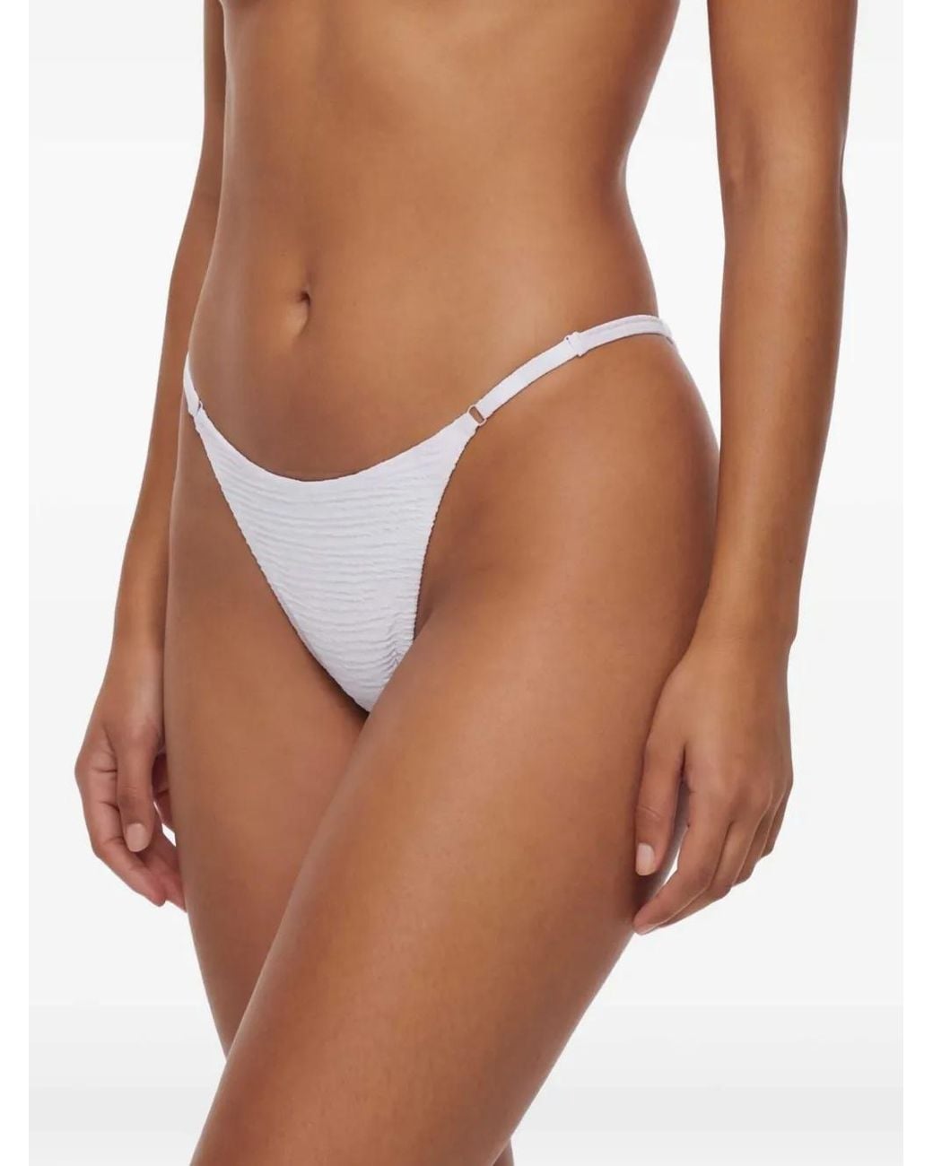 Tropic of C White Luna Bikini Bottoms