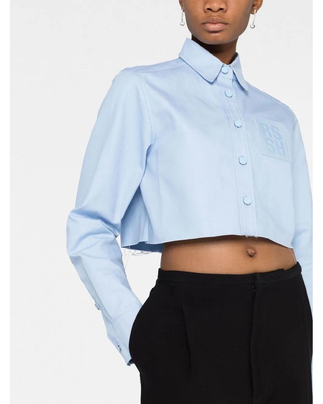 Camisa Corta Raf Simons de color Blue