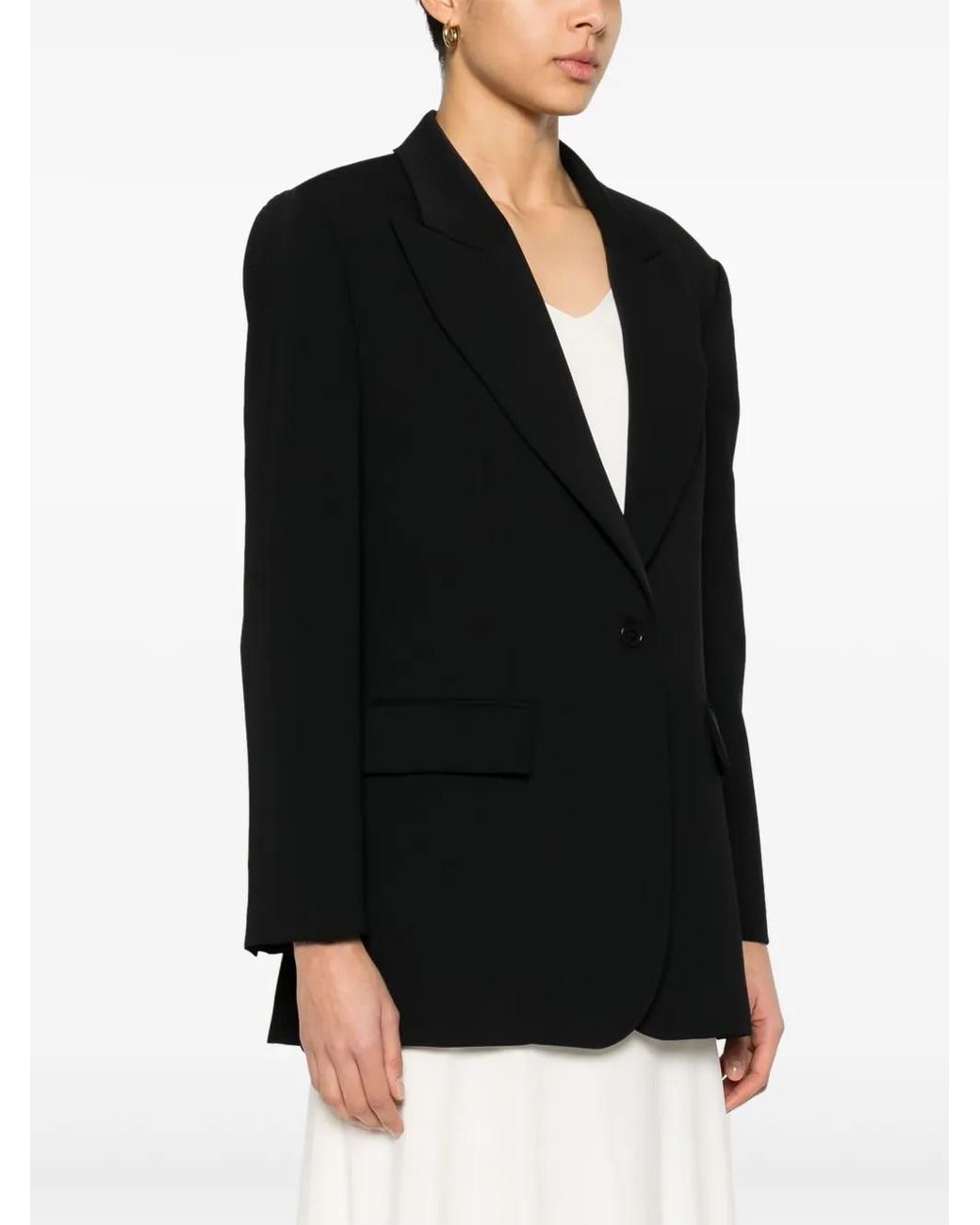 P.A.R.O.S.H. Black Single-Breasted Blazer