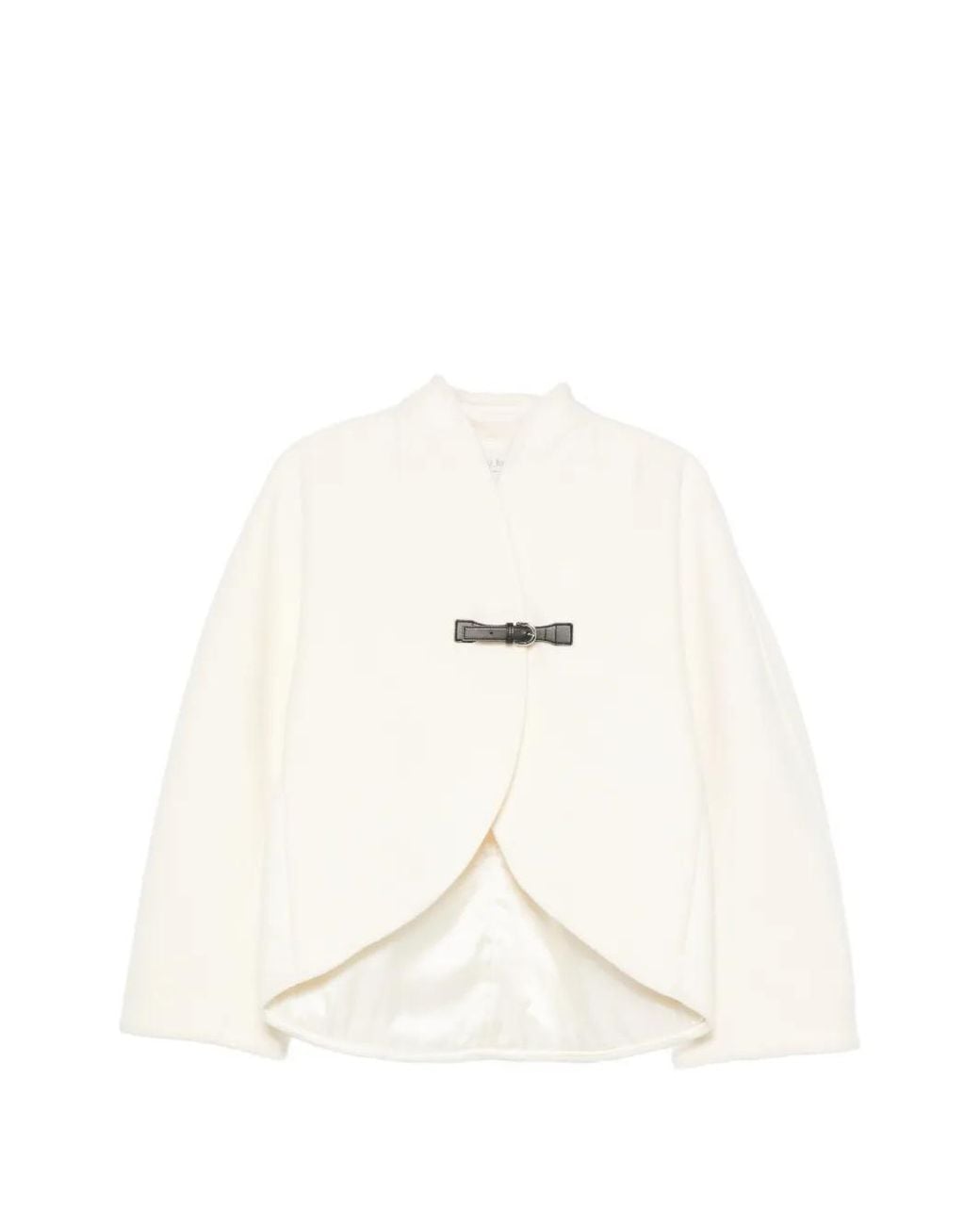 Forte_forte Natural Buckle-Fastening Jacket