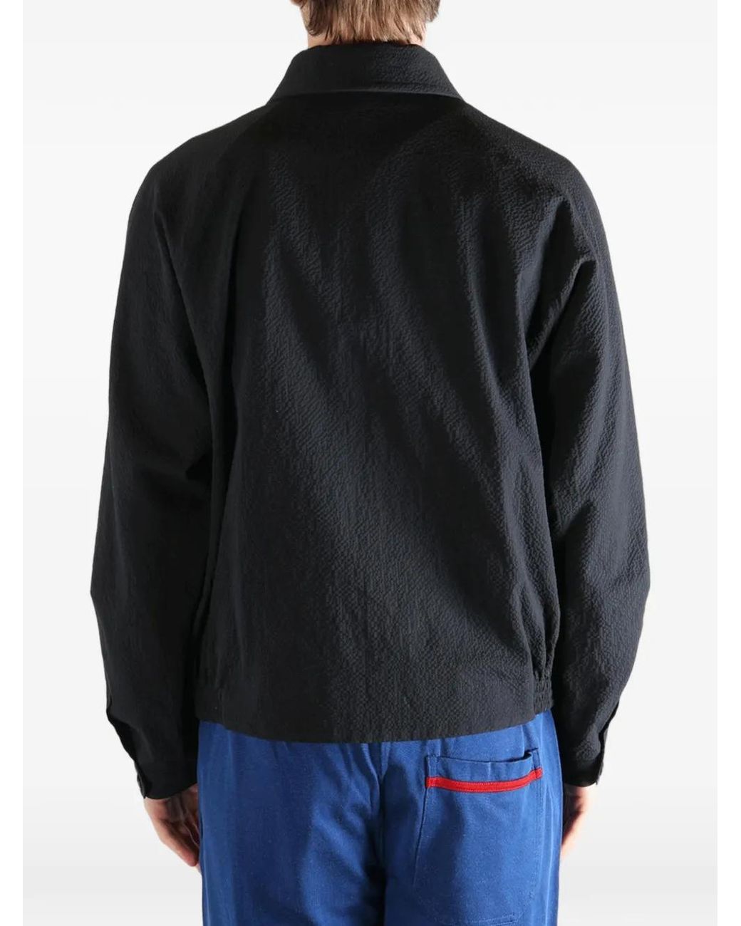 Bode Black Veste À Fermeture Zippée for men