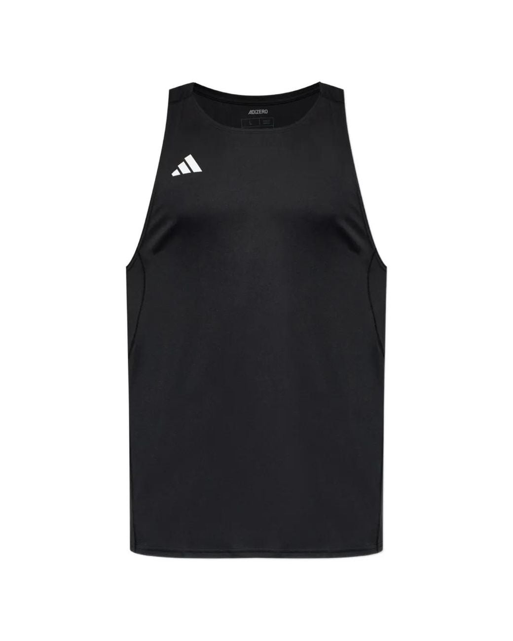 Adidas Black Adizero Essentials Running Singlet for men