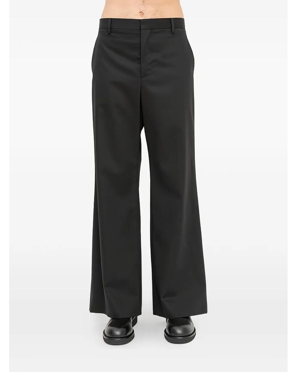 Ann Demeulemeester Black Darius Flared Trousers for men