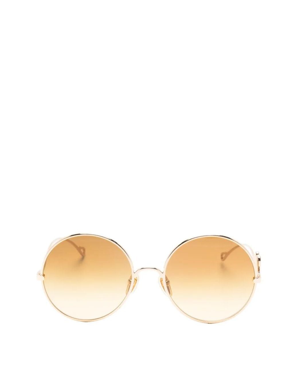 Chloé Natural Round-Frame Sunglasses