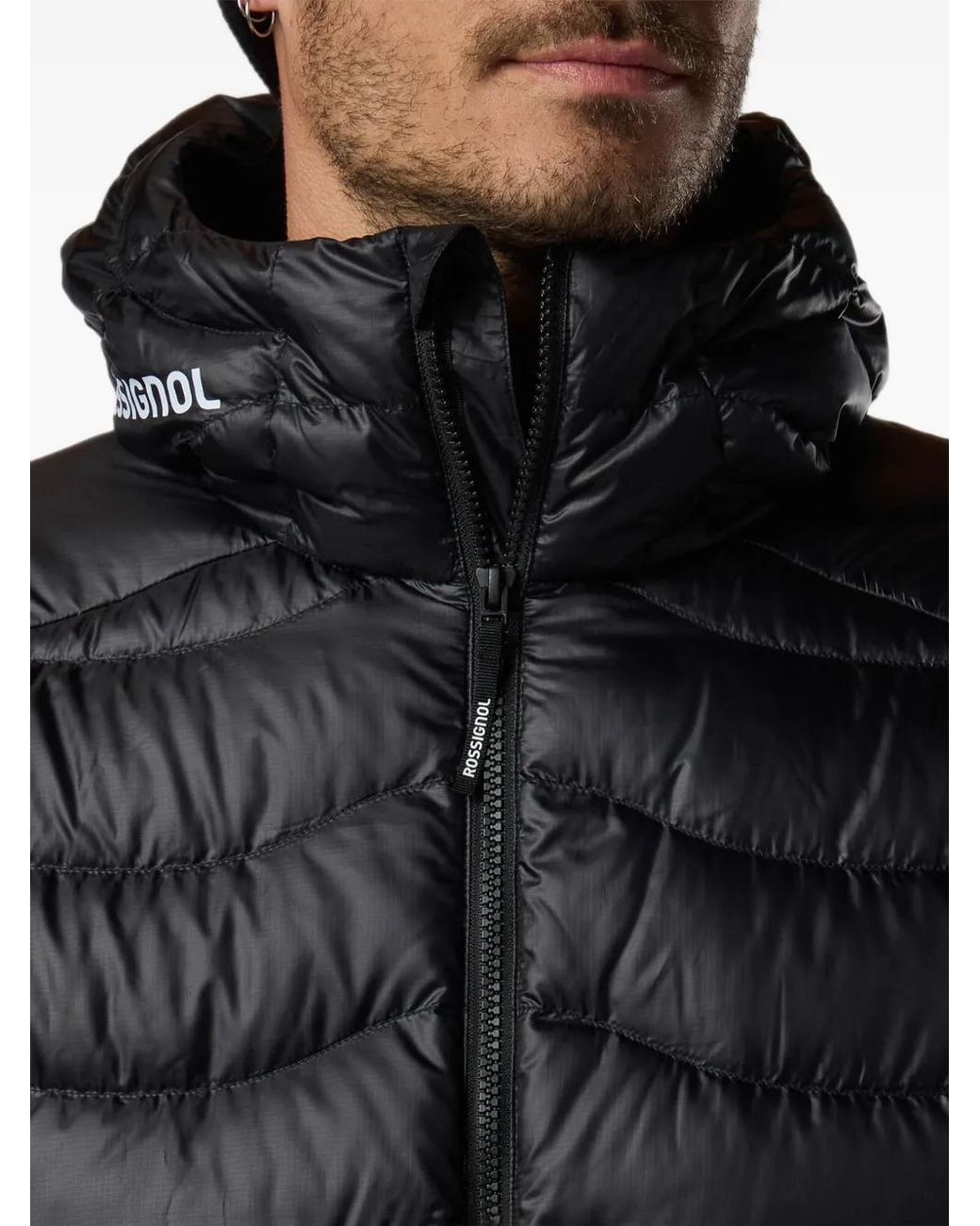 Rossignol Black Verok Down Hoodie Jacket for men