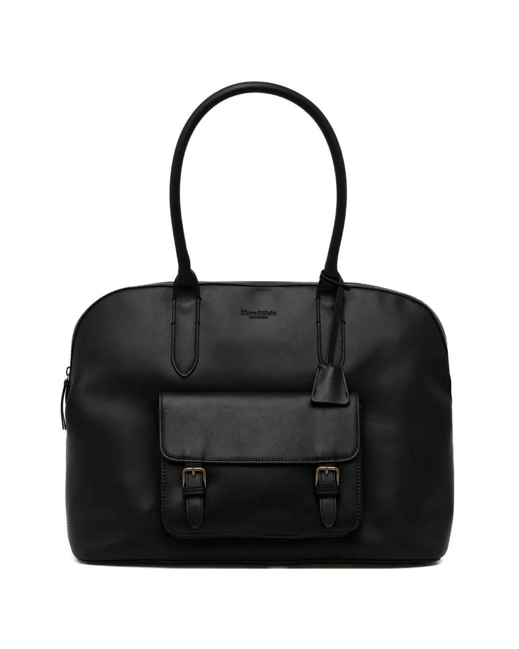 Marc O' Polo Black Leather Tote Bag