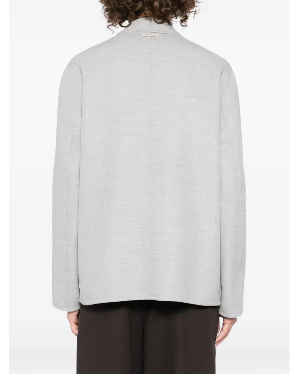 Lardini White Wool Jacket for men