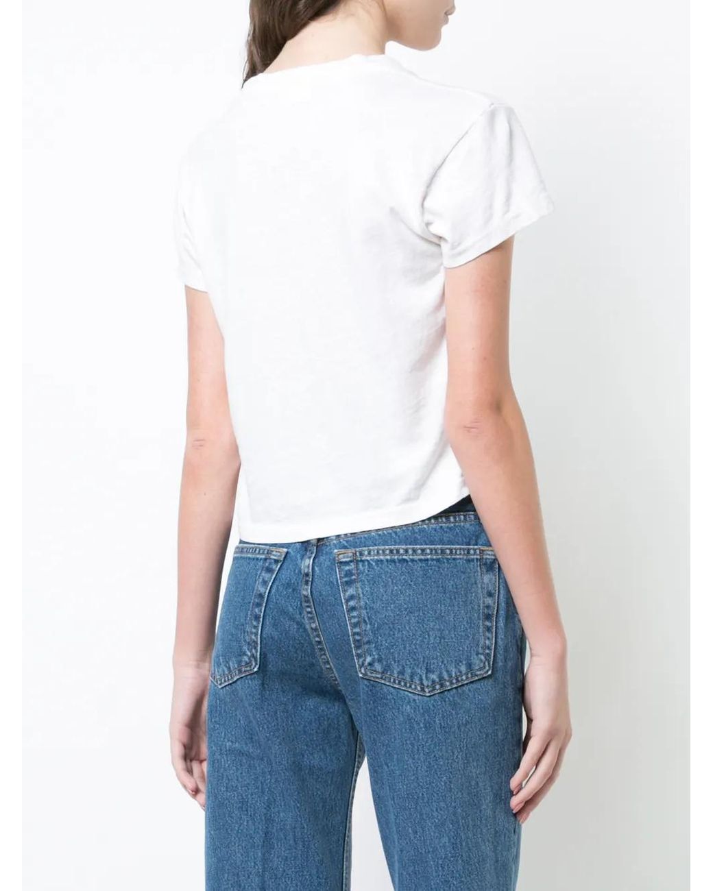 Re/done White 1950S Boxy T-Shirt