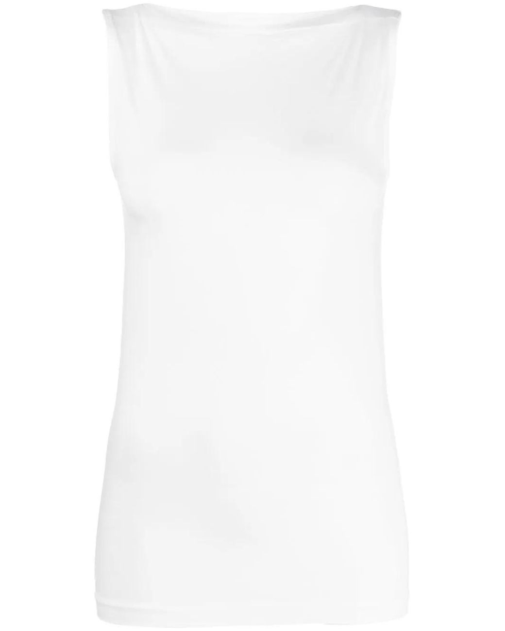Wolford White Top With Boat Neckline