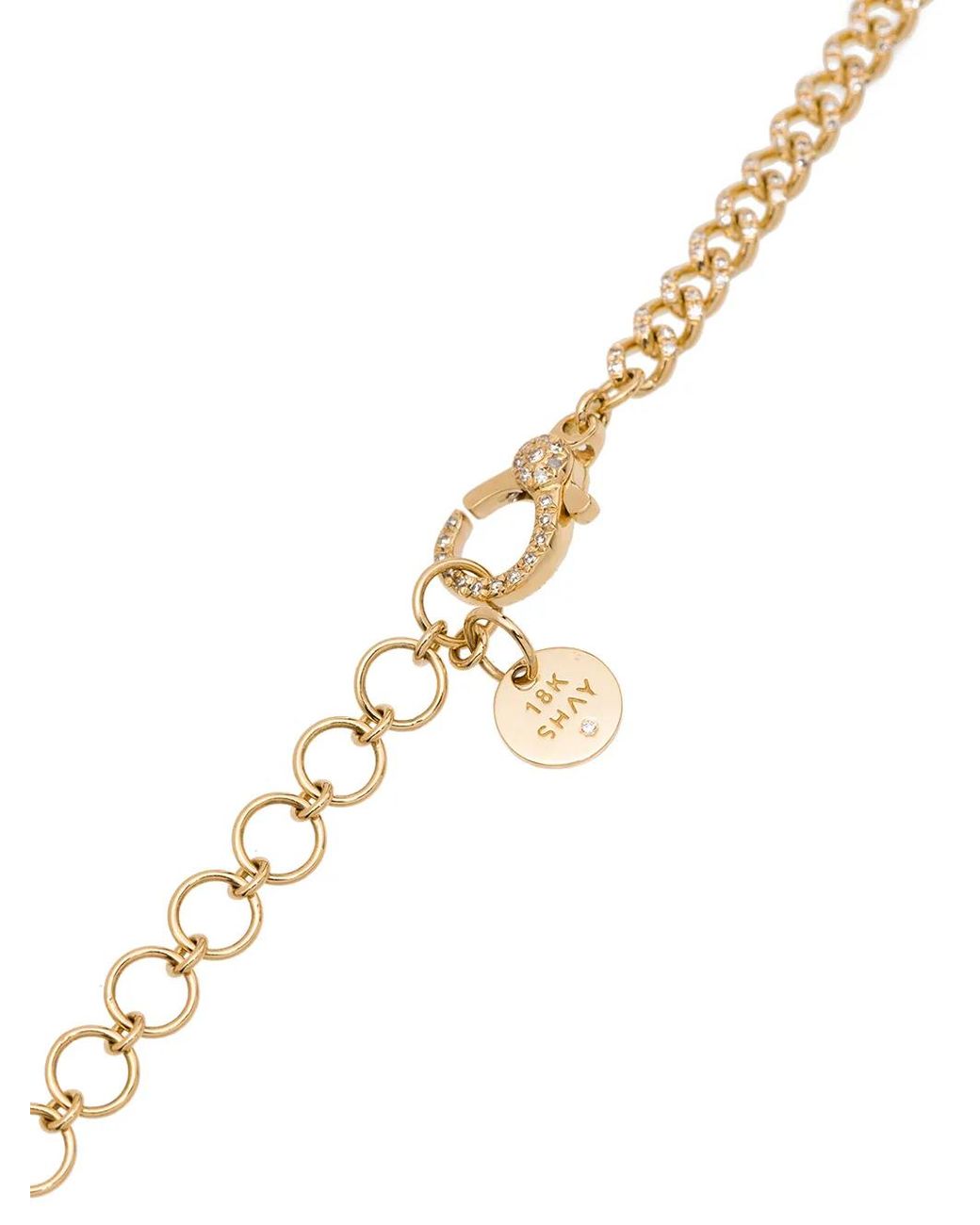 SHAY White 18K Baby Link Pavé Diamond Choker