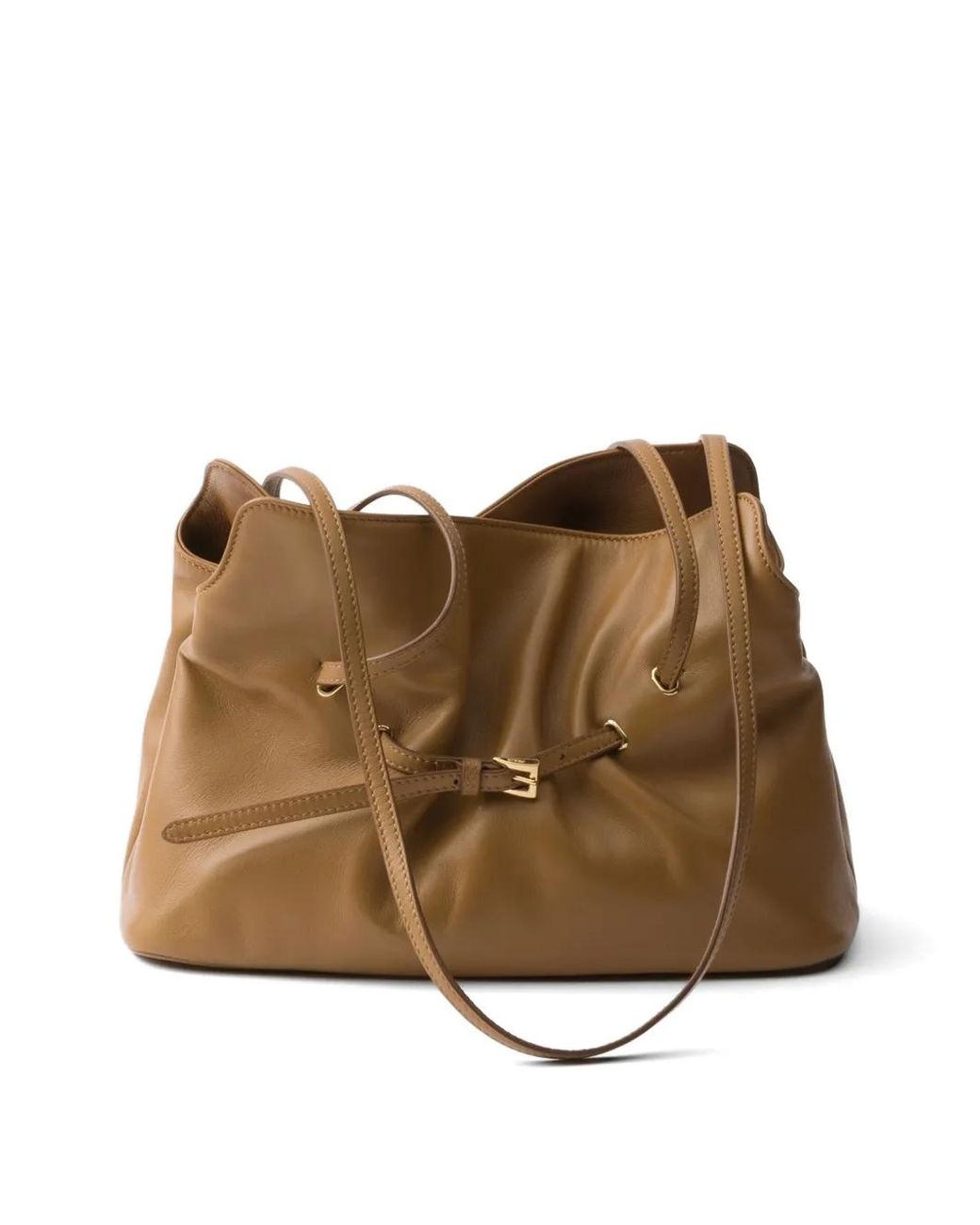 Prada Brown Dada Small Nappa Leather Bag
