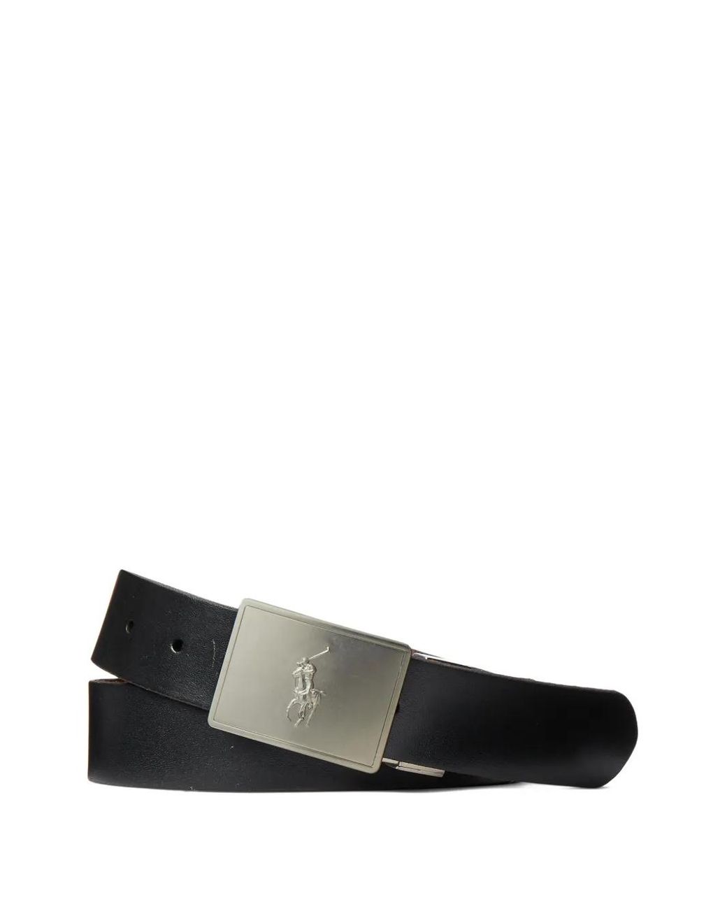 Polo Ralph Lauren Black Polo Pony Belt Gift Set for men