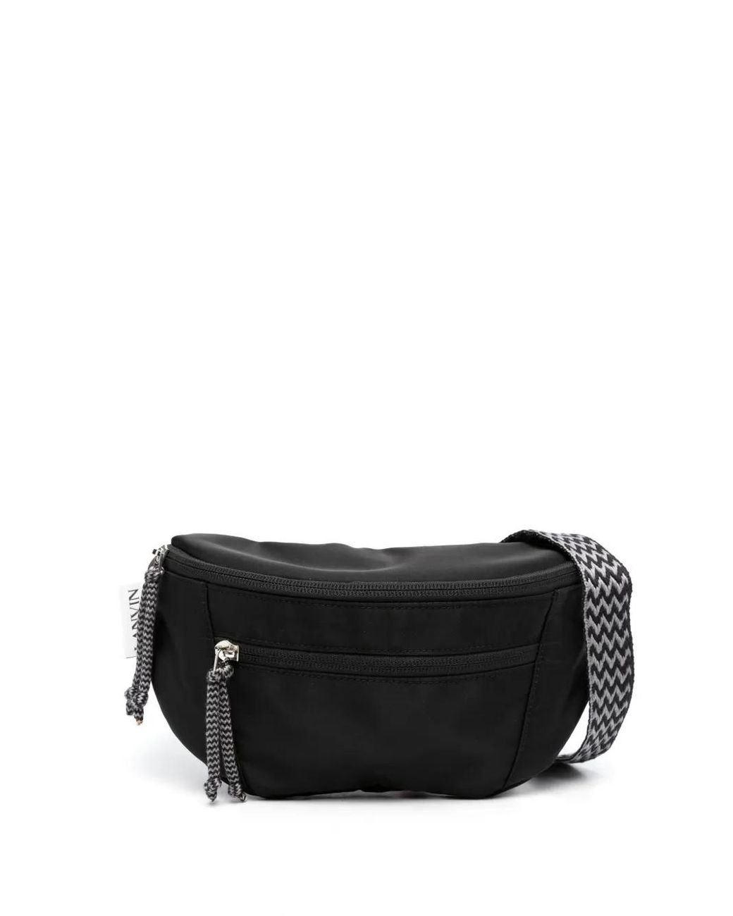 Lanvin Black Small Curb Bum Bag for men
