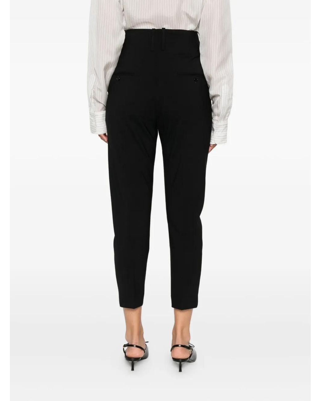 Isabel Marant Straight Broek in het Black