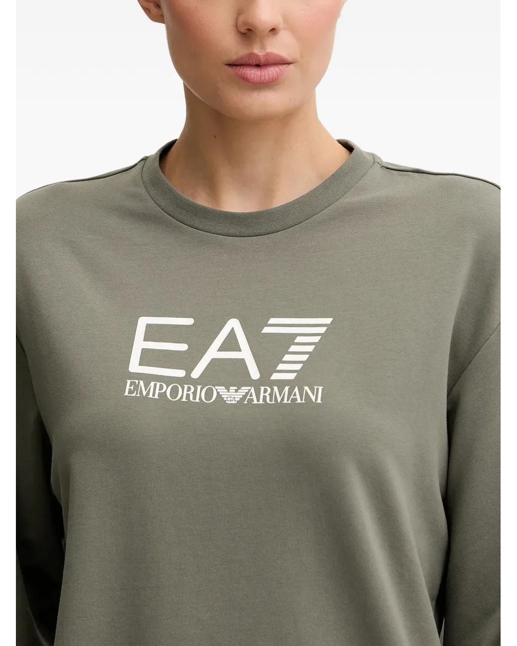 EA7 Green Logo-Print Tracksuit