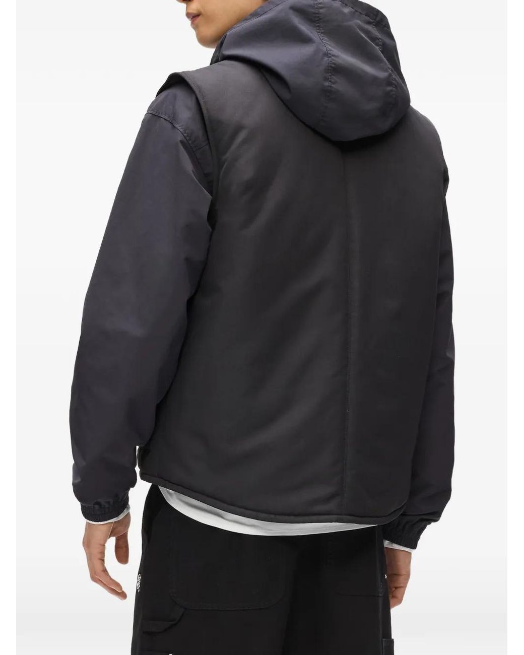 Karl Lagerfeld Black Ikon Padded Gilet for men