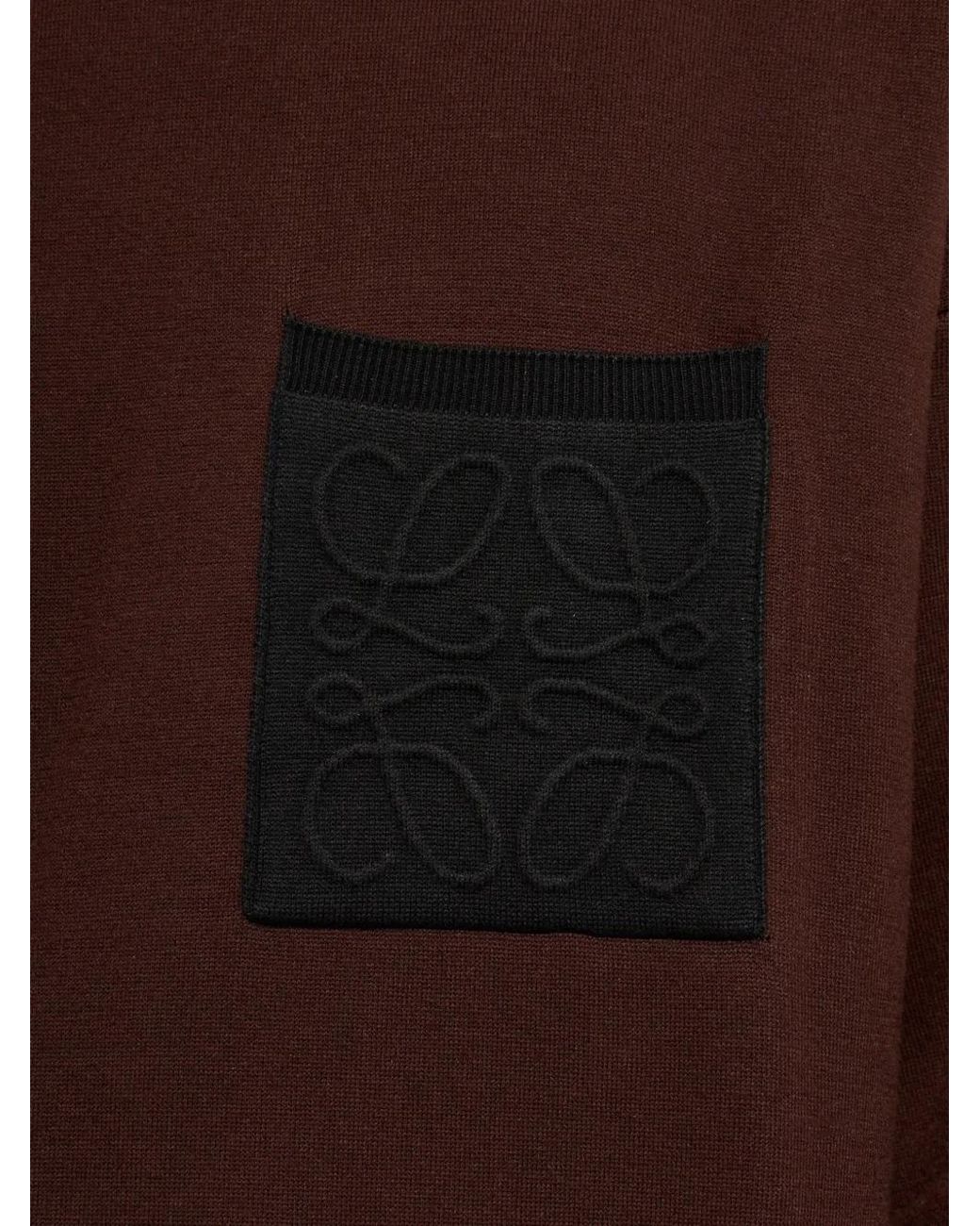 Pull À Patch Logo Loewe pour homme en coloris Brown