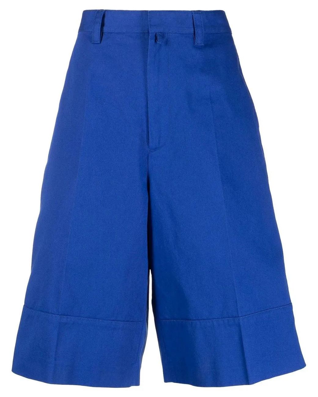 Ambush Blue Oversized Knee-Length Shorts for men
