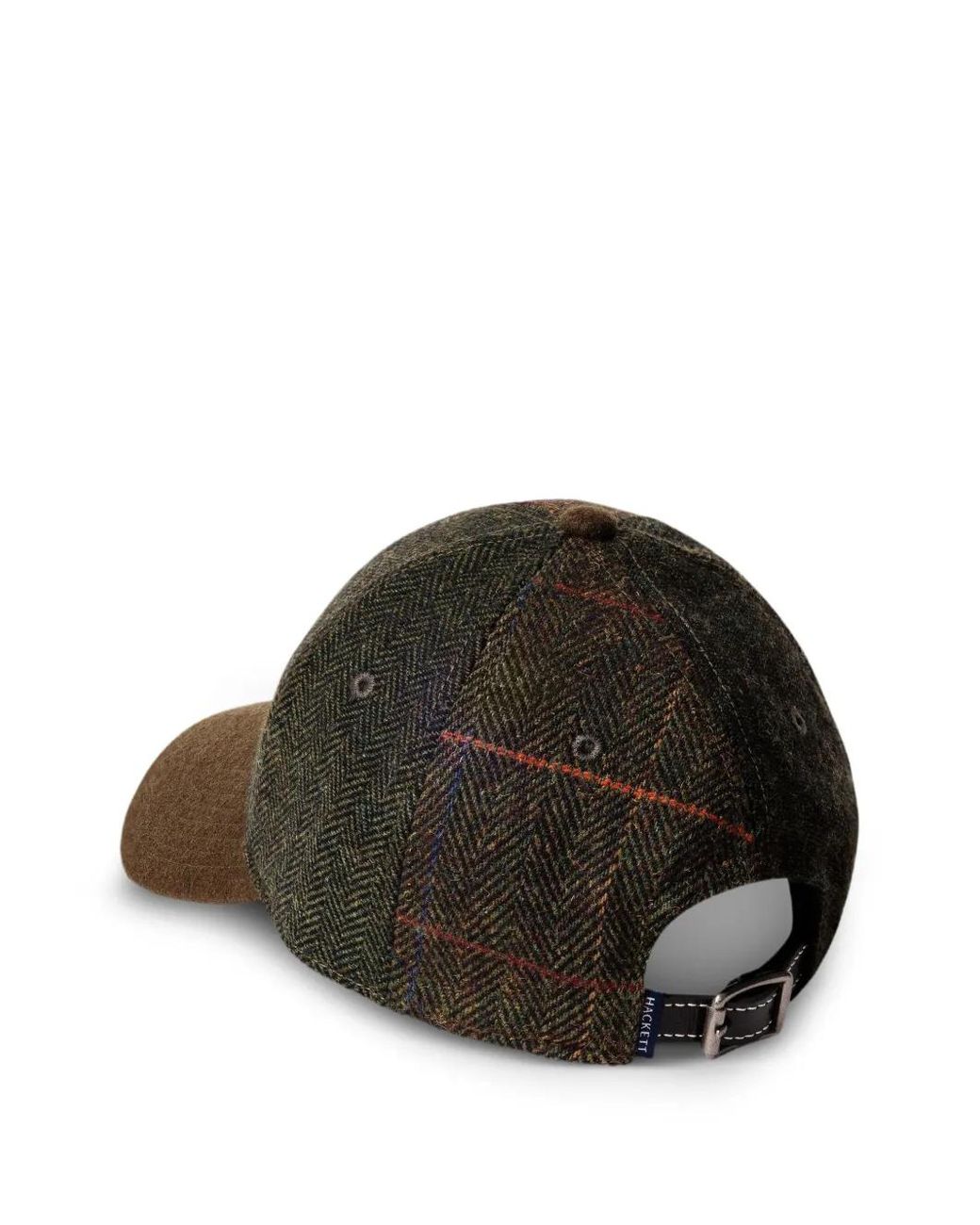 Hackett Black Patchwork Cap for men