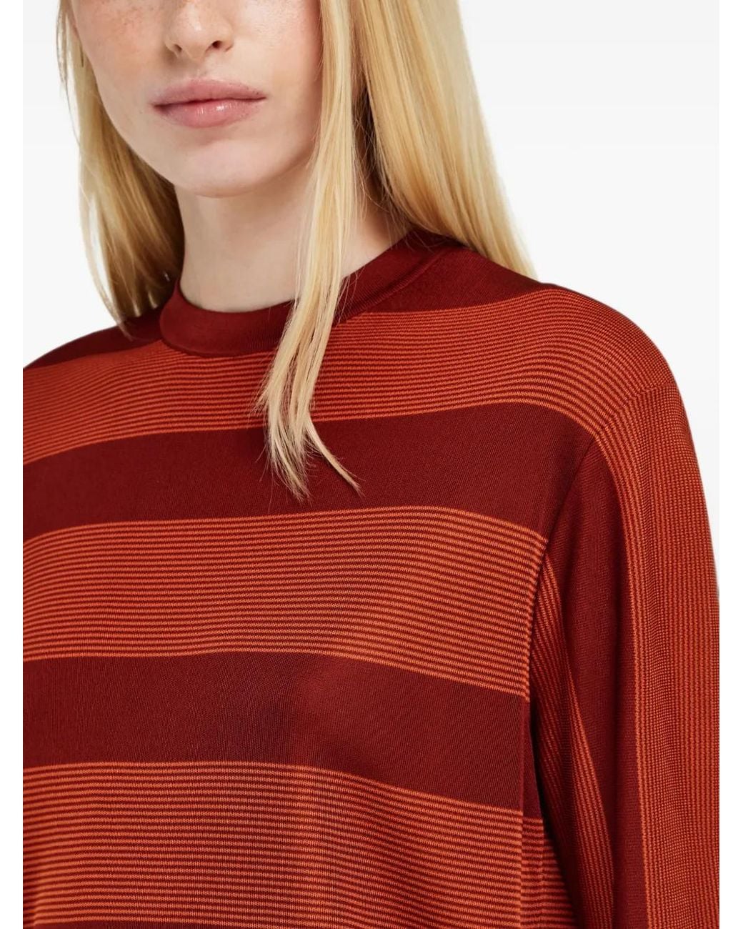 Ferragamo Red Striped Sweater