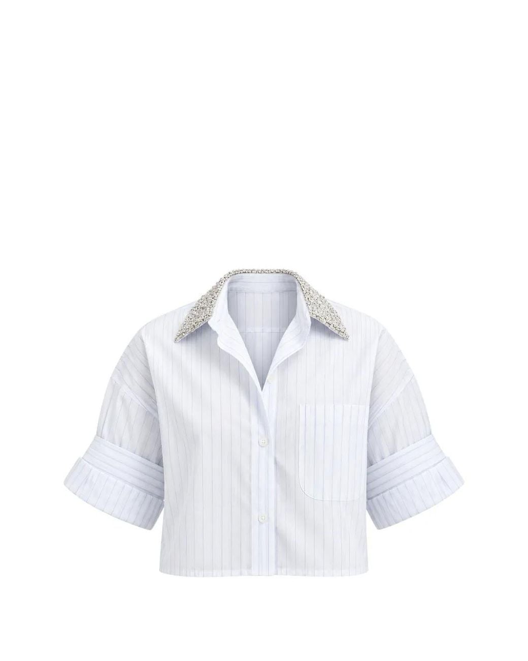 Twp White Next Ex Pinstriped Shirt