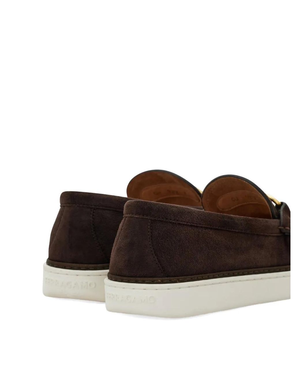 Ferragamo Black Gancini Ornament Loafers