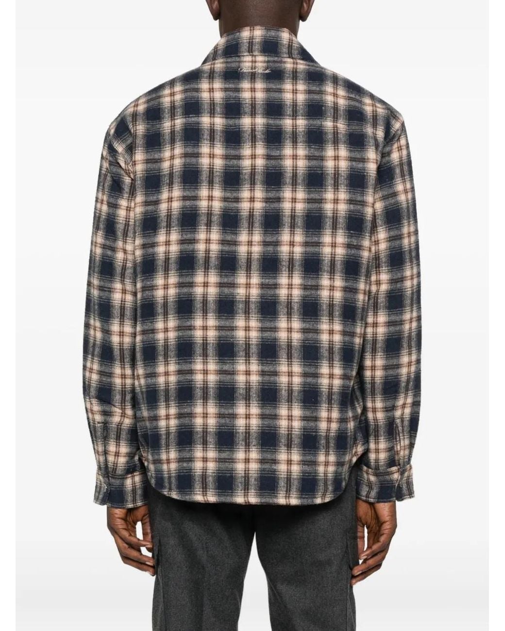 DUNST Gray Checked Shirt for men