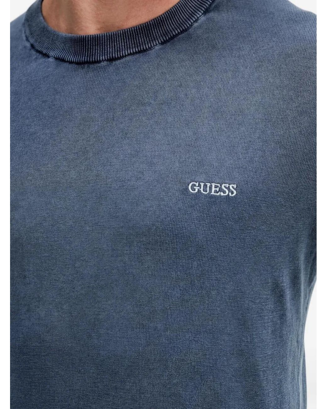 Guess Blue Crew-Neck Sweatshirt for men