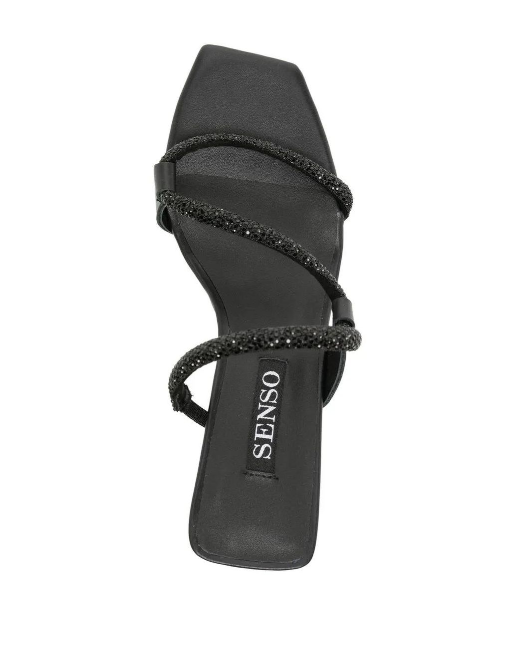 Senso Black Umee 90Mm Square-Toe Sandals