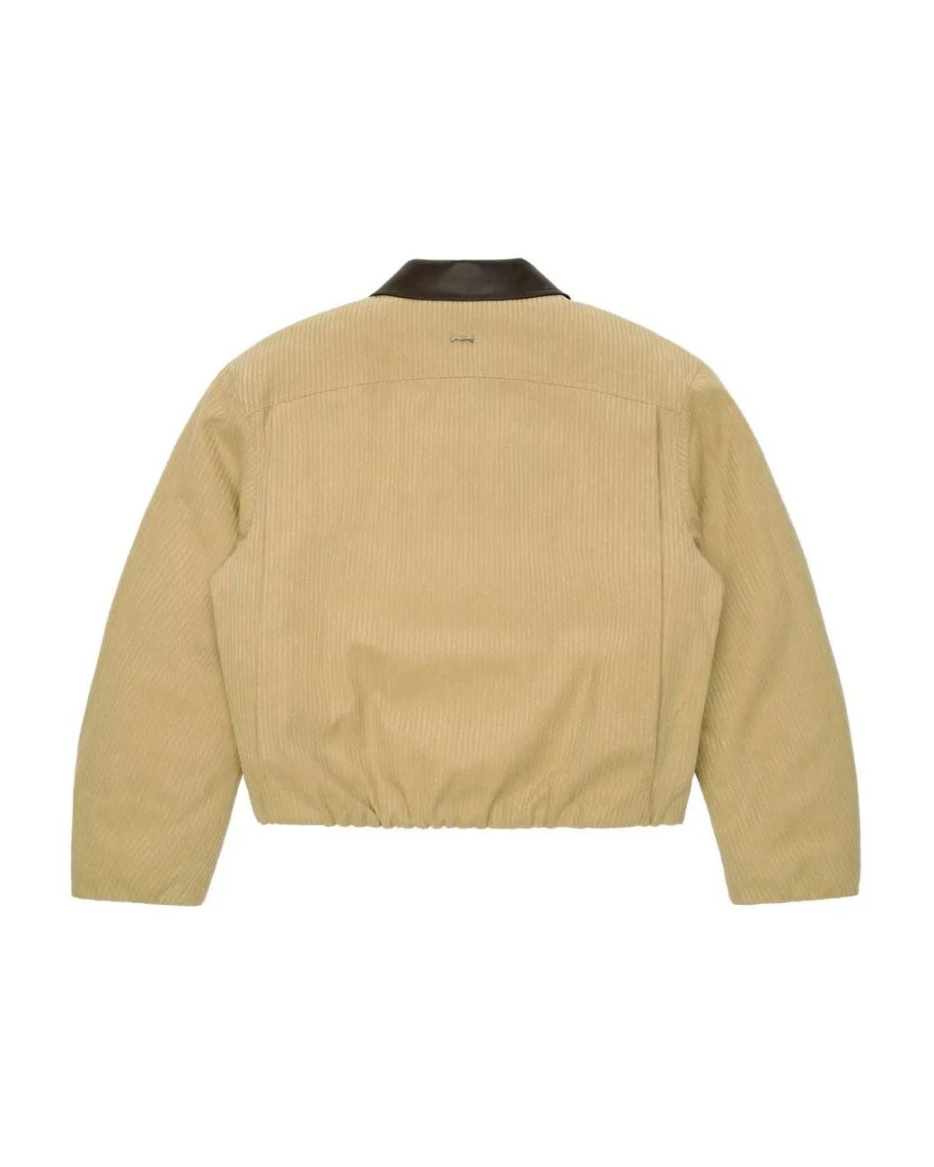 Adererror Natural Contrast-Collar Long-Sleeve Jacket