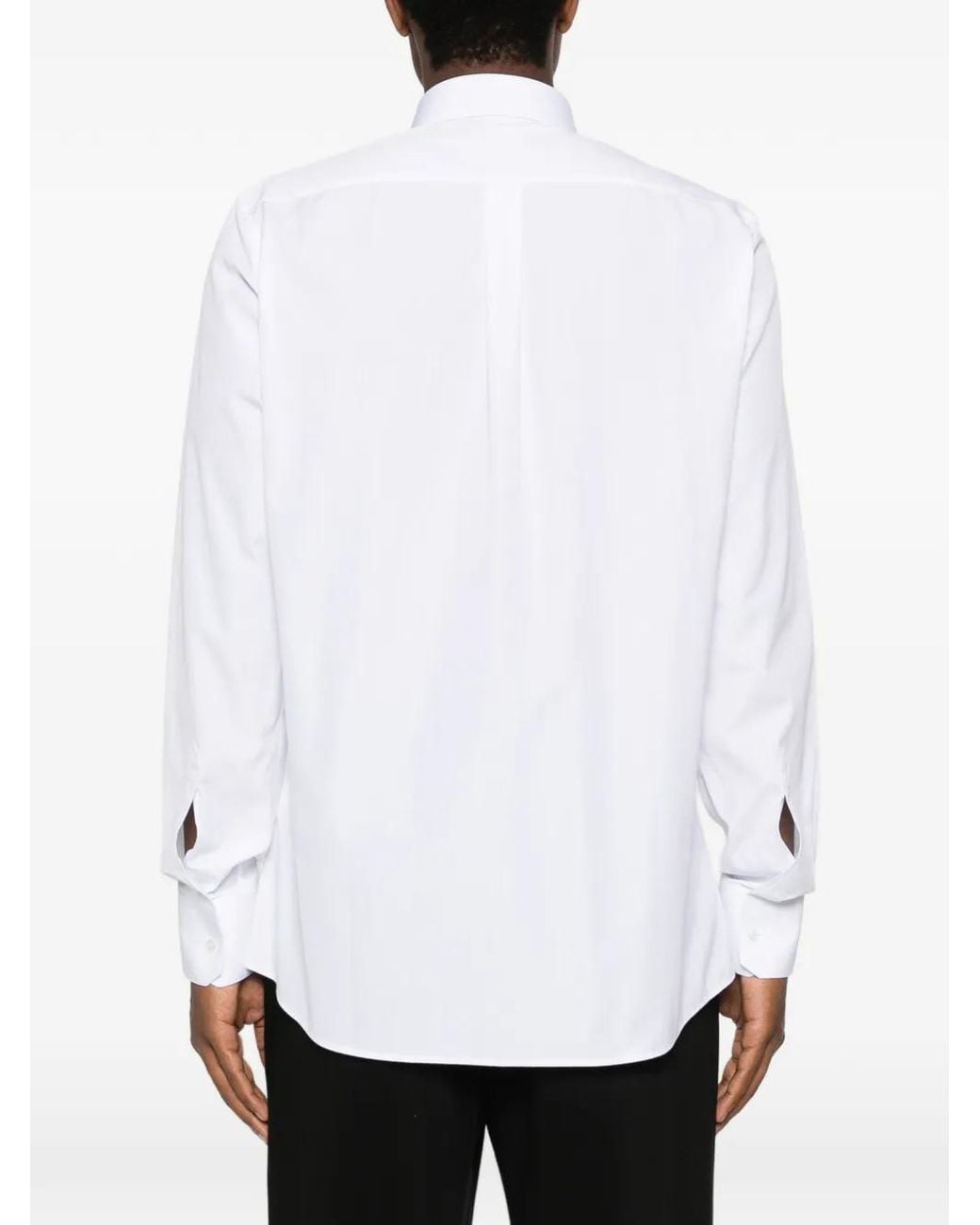 Dolce & Gabbana White Martini Cotton Shirt for men