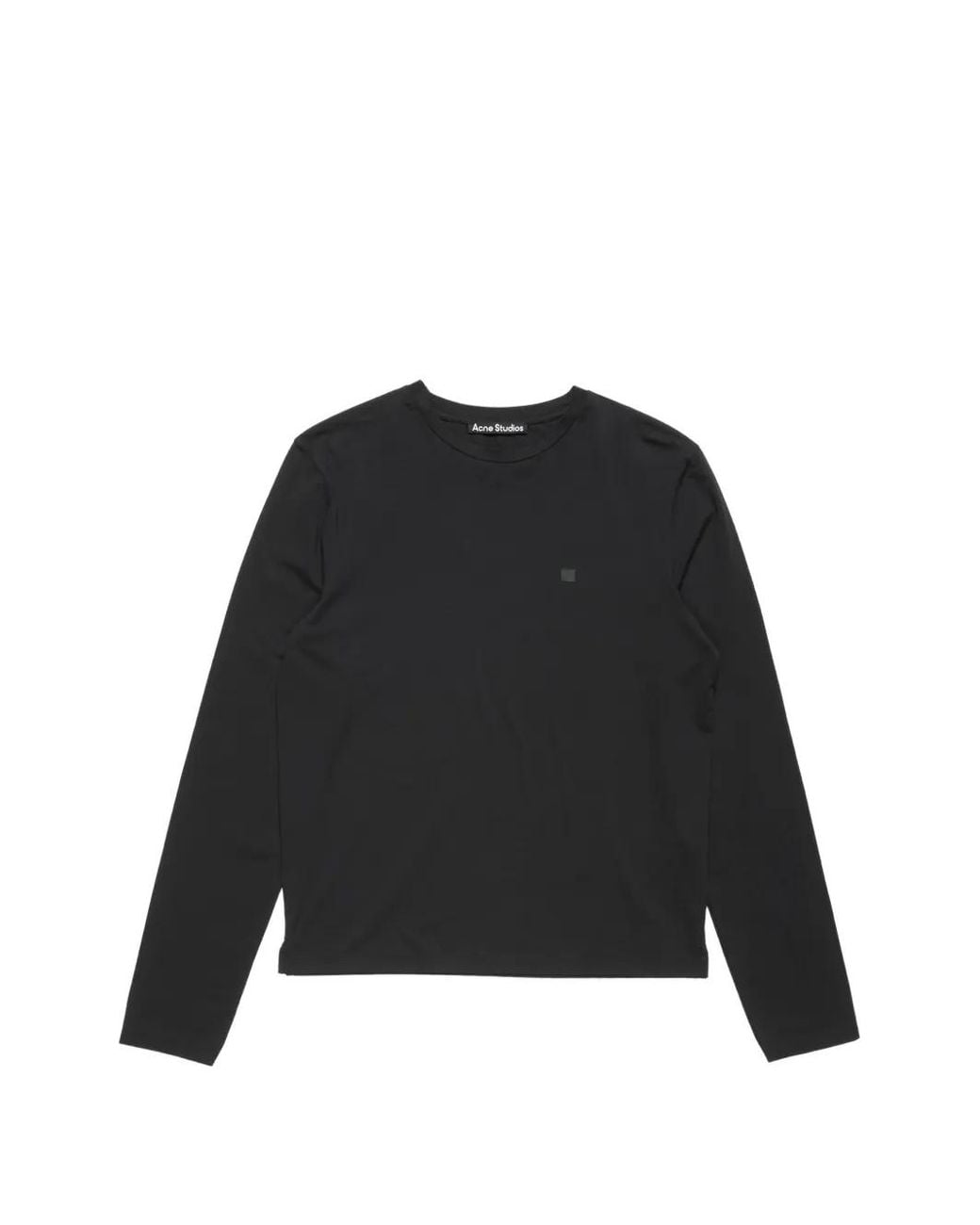 Acne Black Face Logo T-Shirt