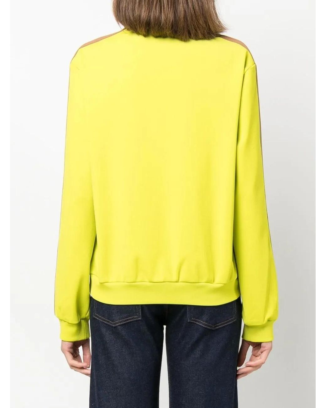 Sudadera Con Raya Lateral Tory Burch de color Yellow