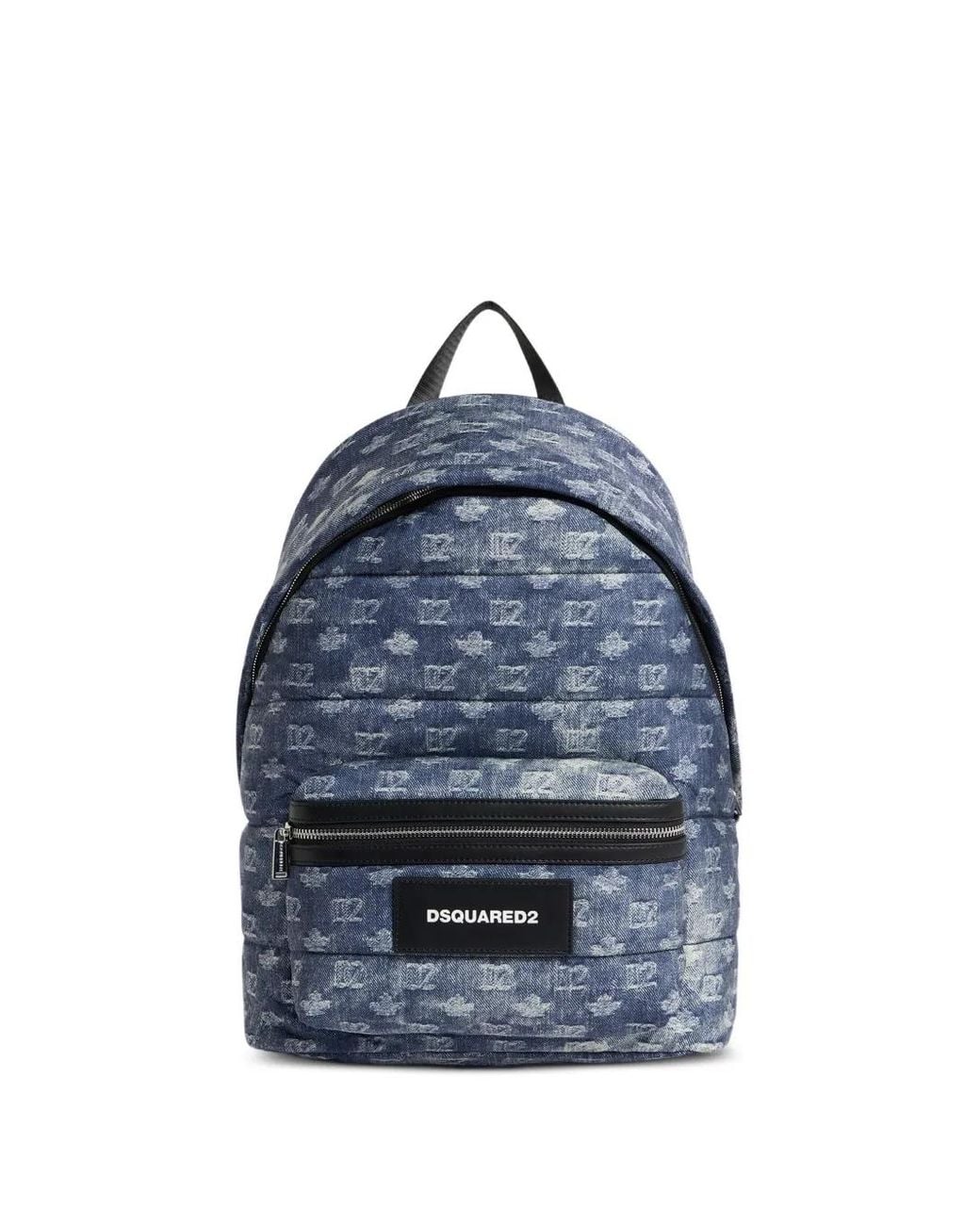 Zaino D2 Con Monogramma di DSquared² in Blue da Uomo