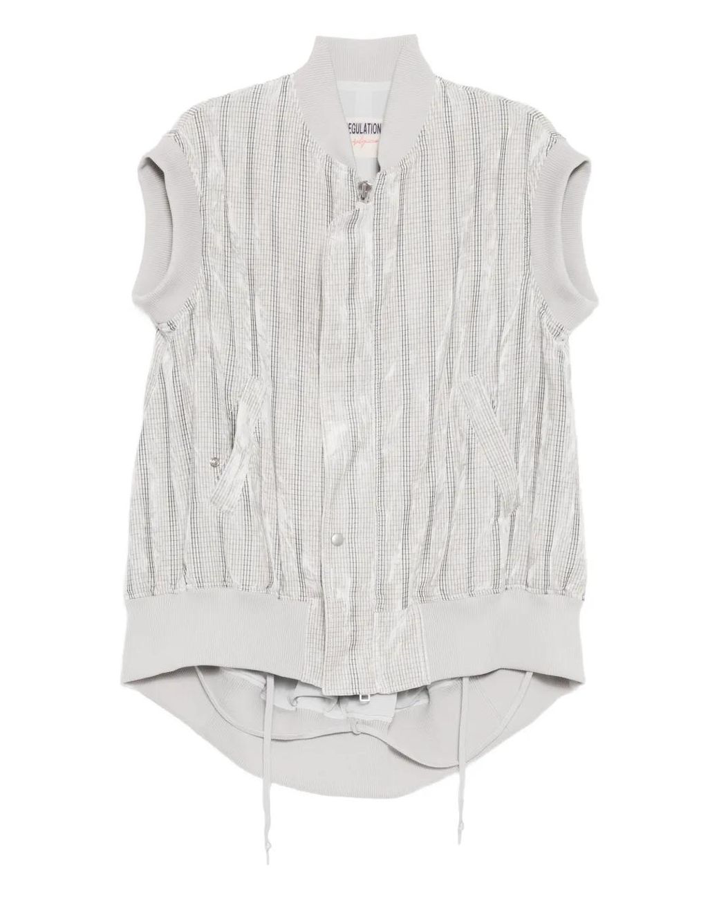 Yohji Yamamoto White Checked Vest
