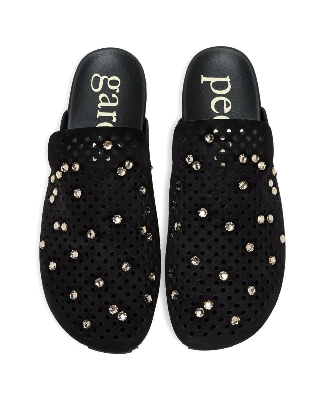 Pedro Garcia Black Braidy Slippers