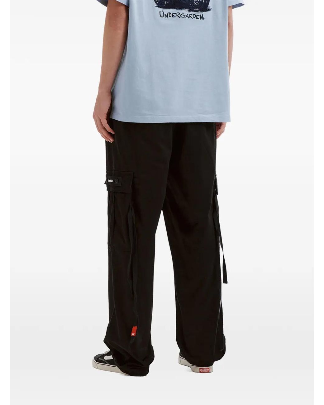 Izzue Black Pantalon À Patch Logo for men