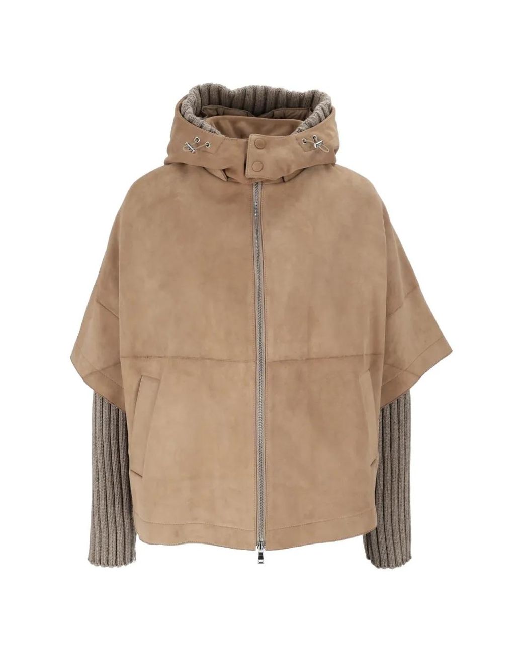 Bully Natural Hooded Suede Jacket