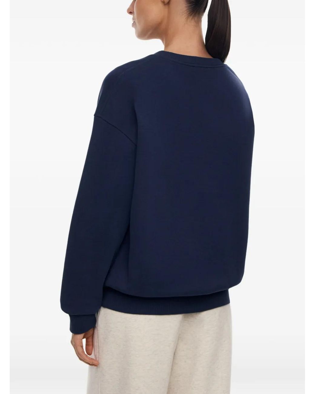 12 STOREEZ Blue Central Park Logo-Print Sweatshirt