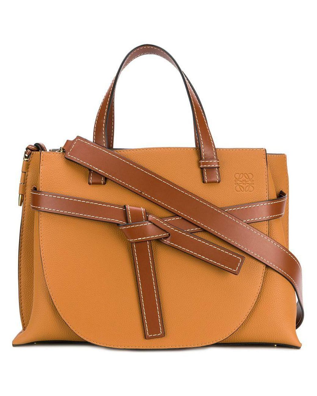 Loewe Gate Top Handle Bag in Brown Lyst