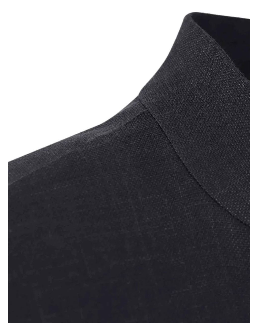 Atelier Munro Blue Veste Boutonnée À Col Mao for men