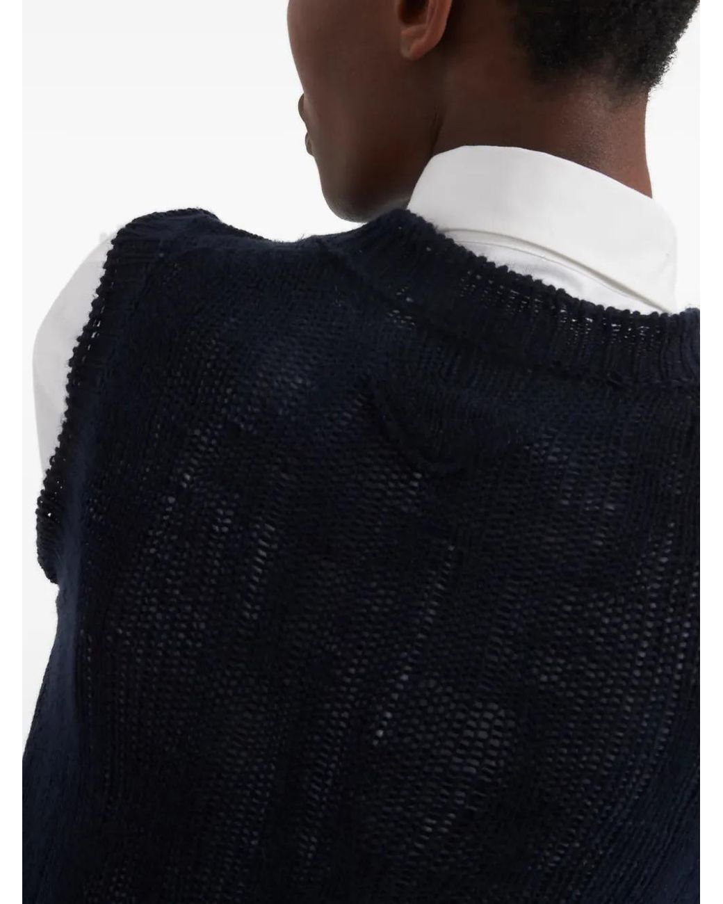 Prada Blue Cashmere Vest