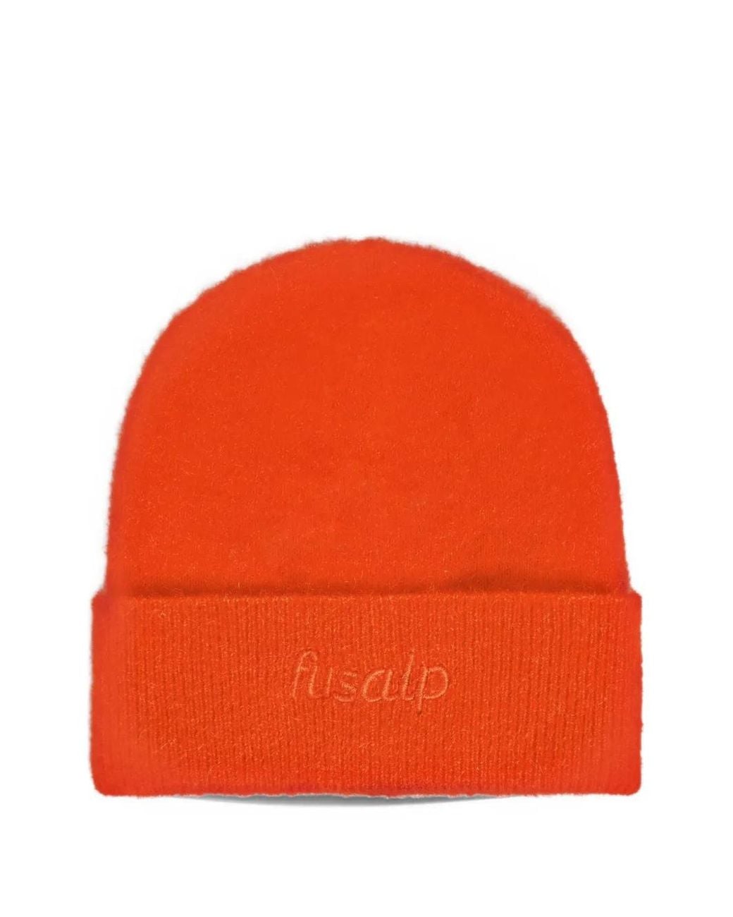 Fusalp Orange Sevy Logo-Embroidered Beanie Hat